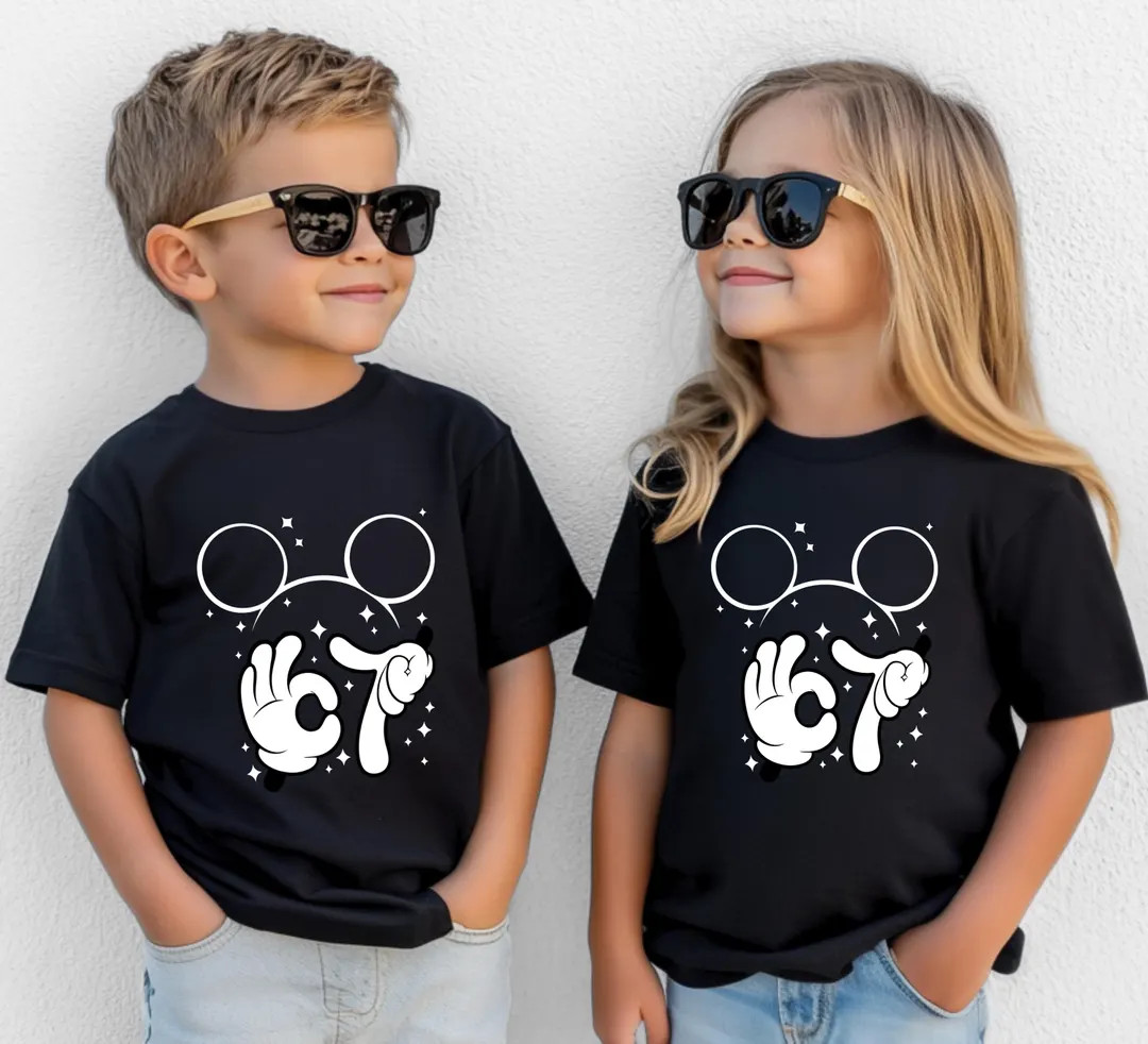 Funny Mickey Shirt, Disney 6 7 Meme T-shirt, Disneyland Kids Sweatshirt, Toddler Mickey Tee - Ets... | Etsy (US)