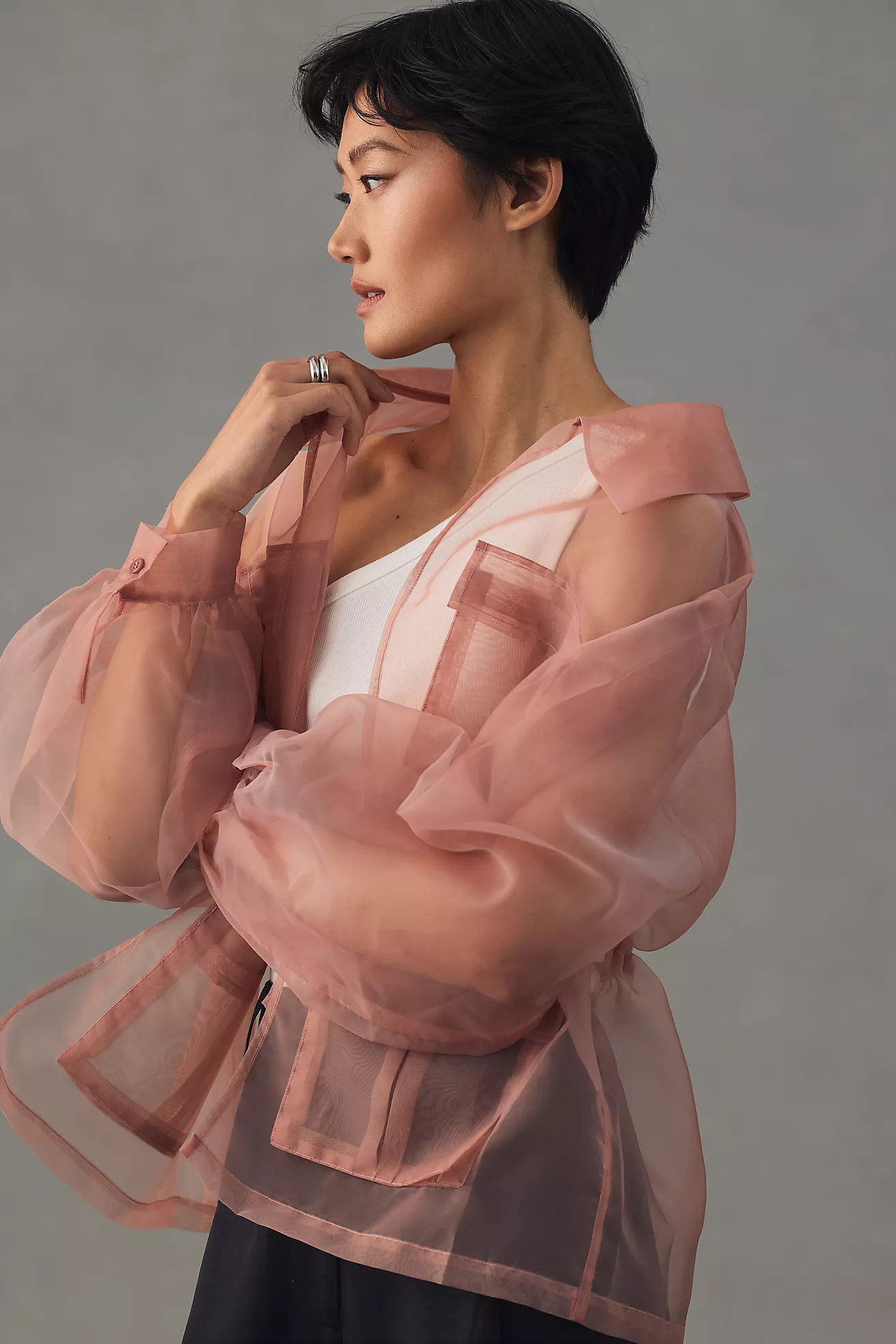 By Anthropologie Sheer Shacket | Anthropologie (US)