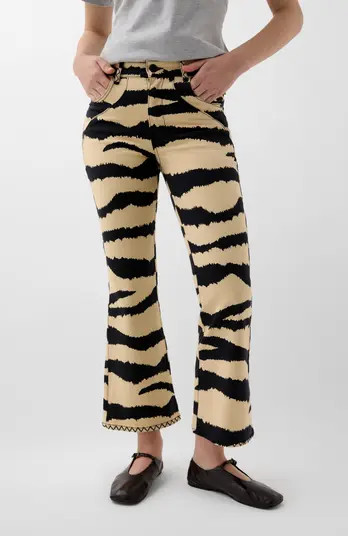 Scalpers Ankle Zebra Denim Pant | Nordstrom | Nordstrom