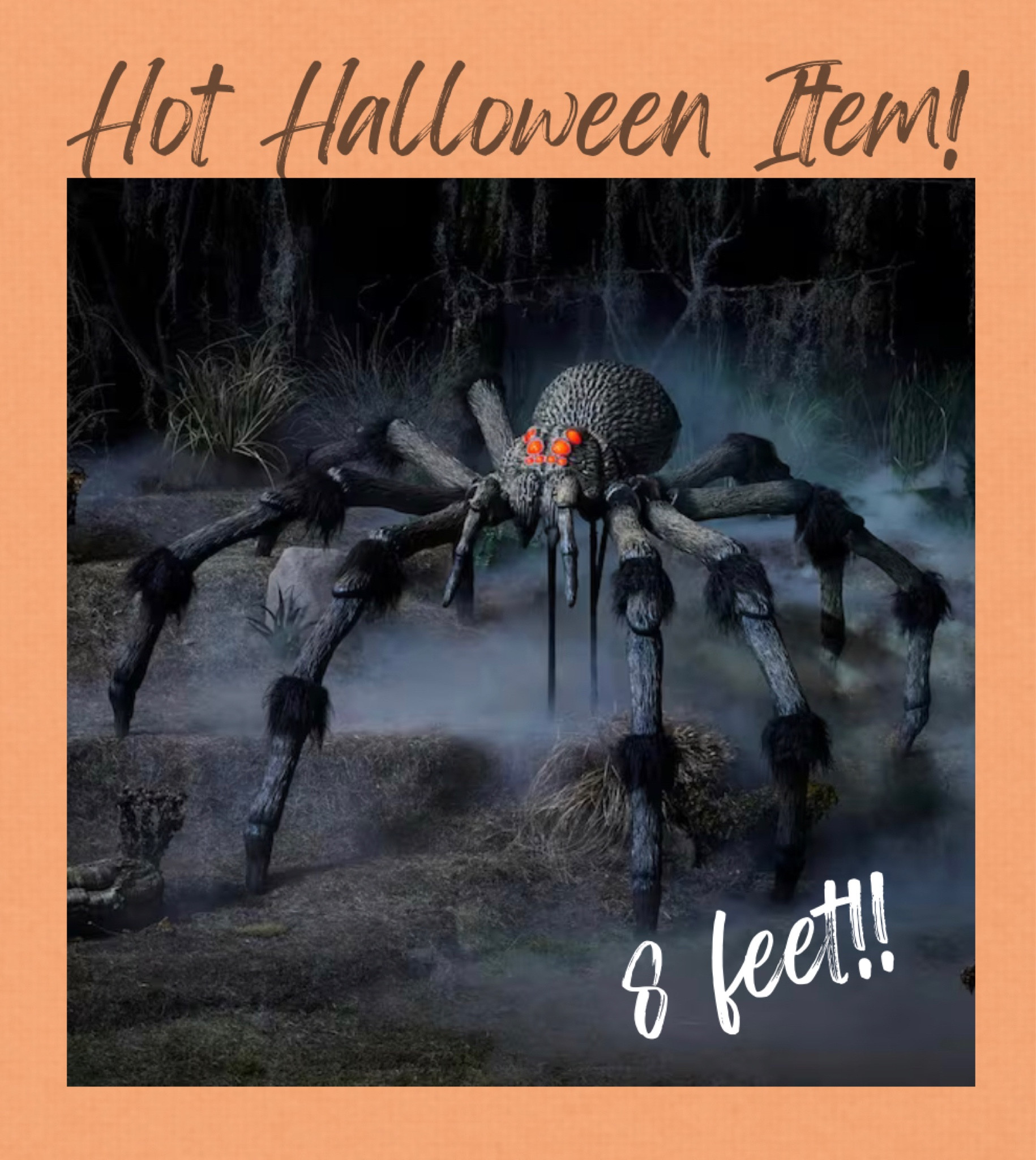 This 8 foot spider is going to be crazy popular this year alongside the huge skeleton! 

#LTKhome #LTKSeasonal #LTKFind