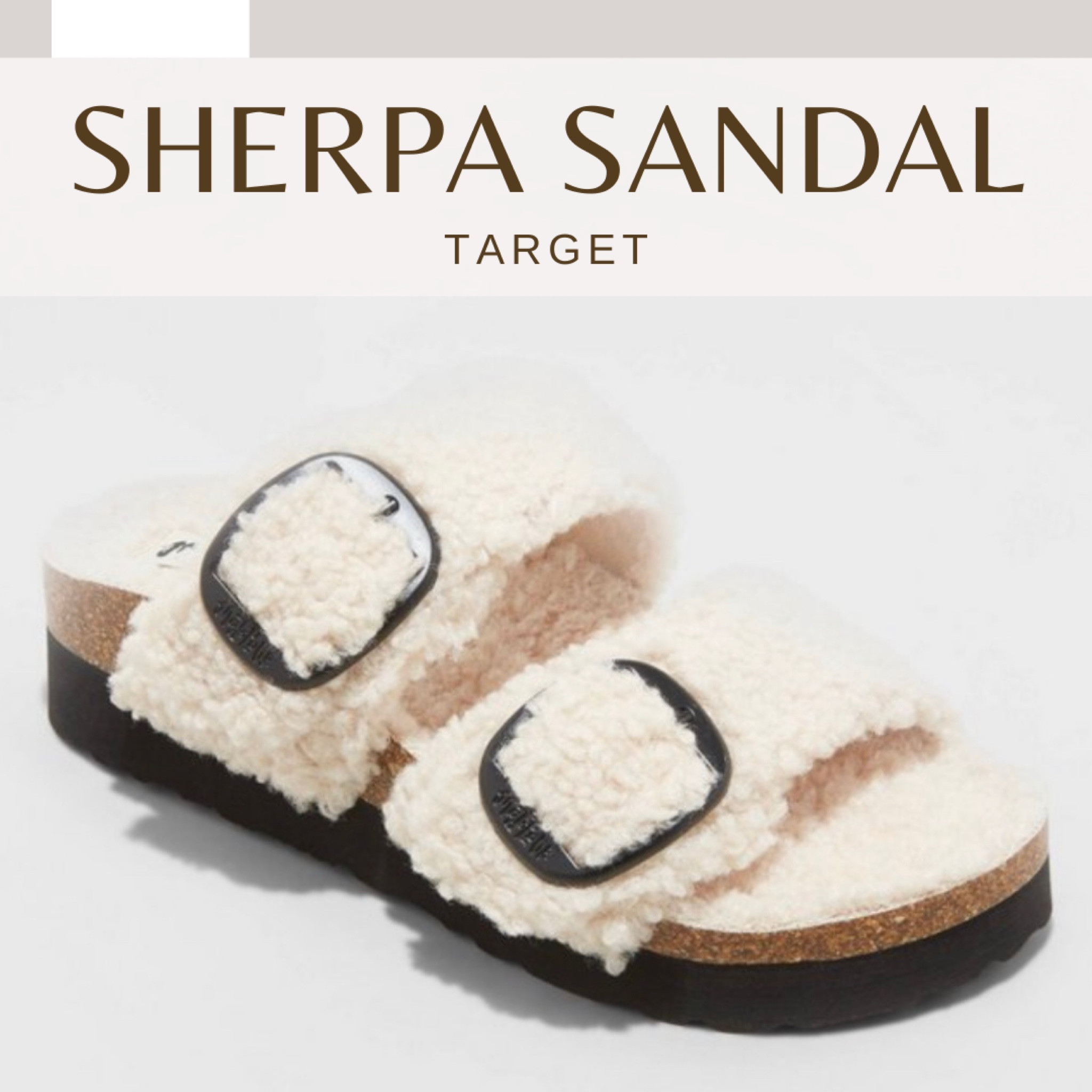 Target Sherpa Sandals 😍 comes in black and cream TTS | fall shoes

#LTKunder50 #LTKshoecrush #LTKSeasonal