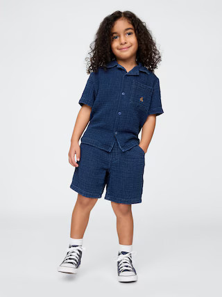 Baby & Toddler Crinkle Gauze Denim Outfit Set | Gap (US)