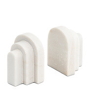 2pc Marble Arched Bookends | TJ Maxx