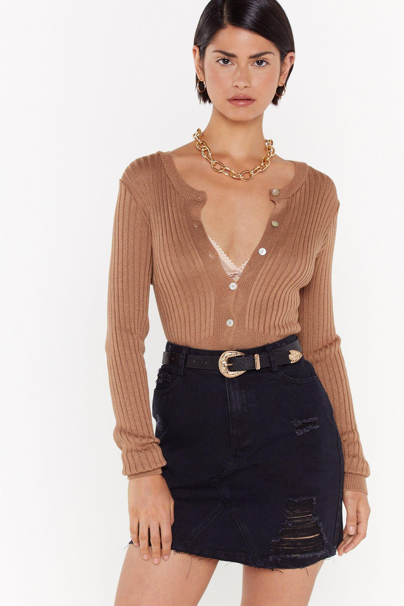 Distressed Mini Denim Skirt | Nasty Gal (US)