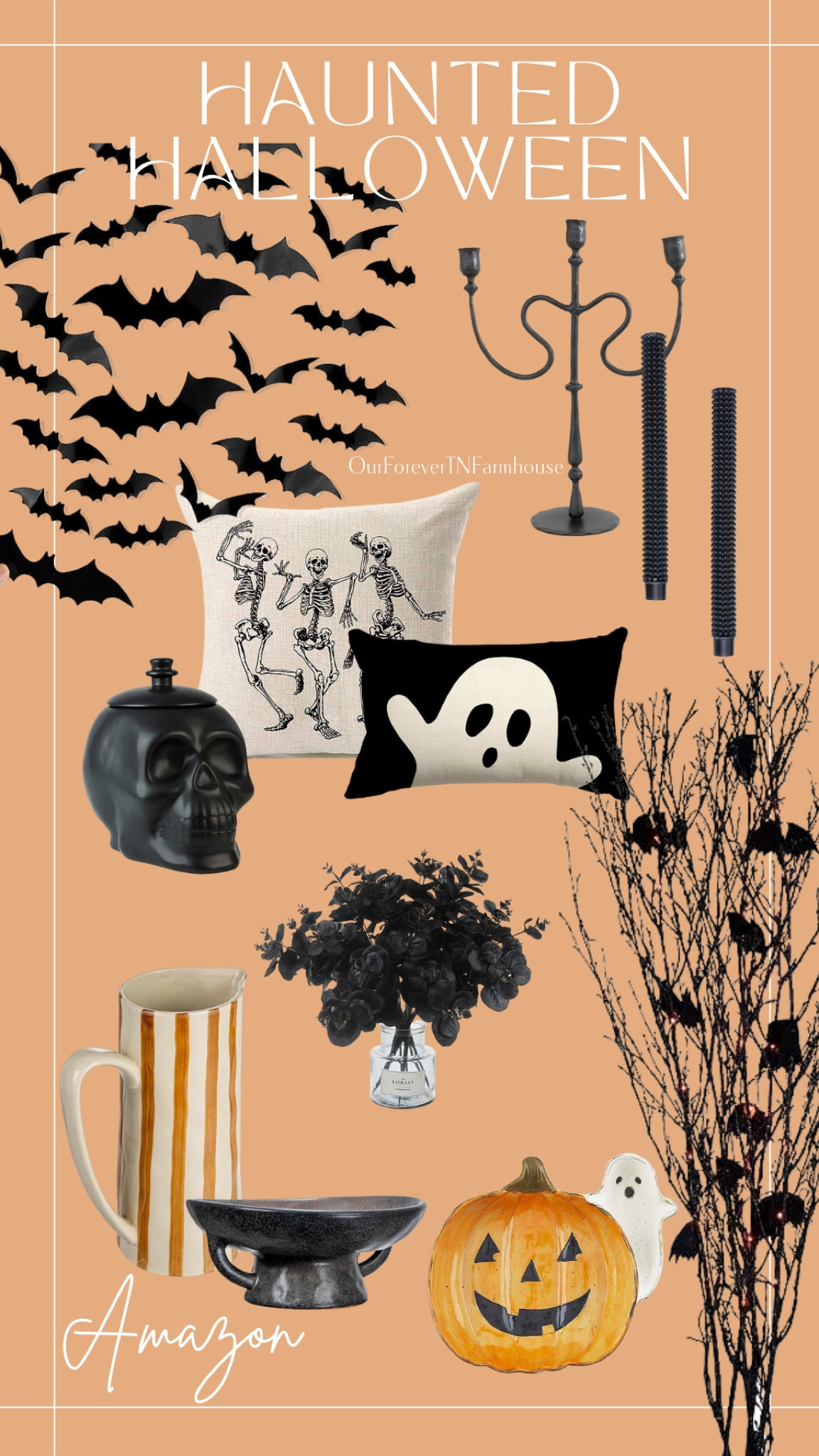 Haunted Halloween.  Spooky fun.  Ghosts, skeletons, bats and more. All from Amazon

#LTKHalloween #LTKhome #LTKSeasonal