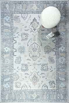 Modern Oushak Rug, Vintage Turkish Gray Beige Oriental Antique Inspired Area Rugs, Luxury Washabl... | Amazon (US)