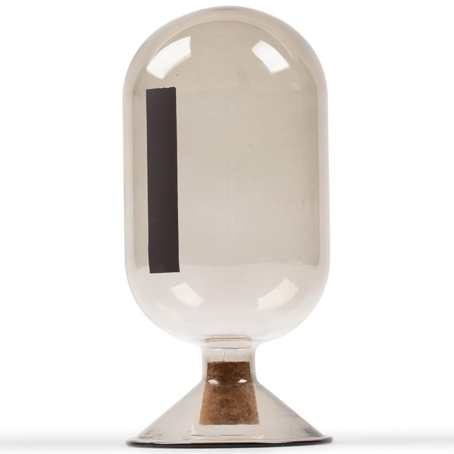 Premium Smoke Glass Cloche - Decorative Jar with Striker. Holder for Long Matches for Candles, Fi... | Amazon (US)