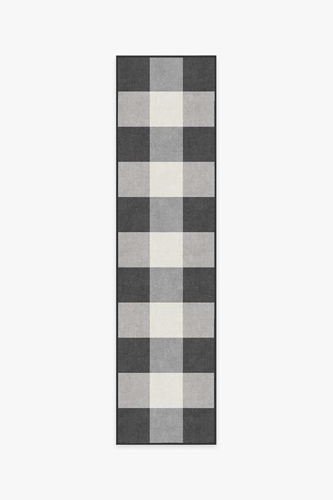 Buffalo Plaid Black & White Rug | Ruggable