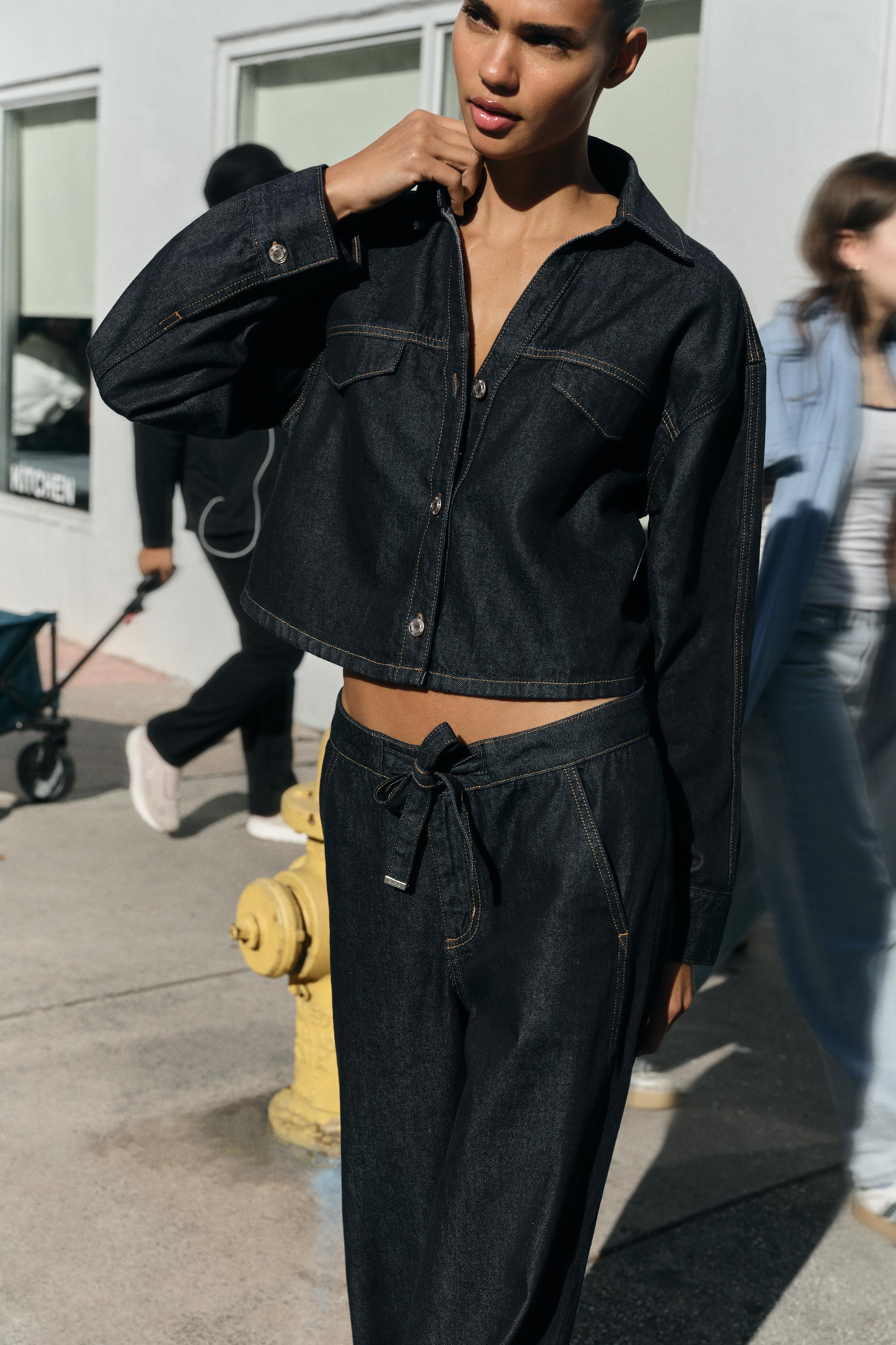 Z1975 HIGH WAIST JOGGER WIDE LEG JEANS | Zara US