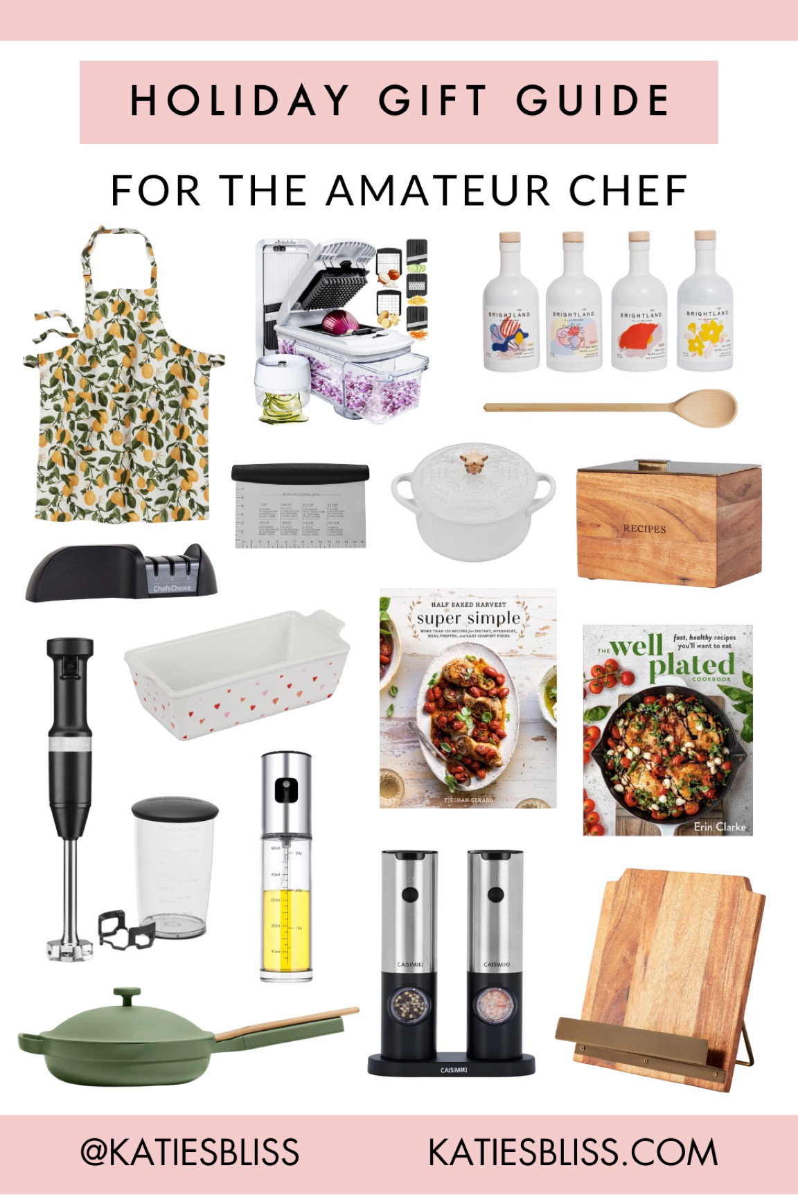 Holiday gift guide ✨ for the amateur chef

Kitchen. Apron. Cooking. Olive oil. Vegetable chopper. Le creuset. KITCHENAID. Recipe box. Cookbook. Spice grinder. Baking dish. 



#LTKGiftGuide #LTKfindsunder50 #LTKfindsunder100