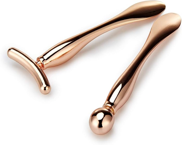 LISAPACK 2PCS Metal Eye Cream Applicator Wand Stick, Massager Tool for Facial Massage, Reduce Puf... | Amazon (US)