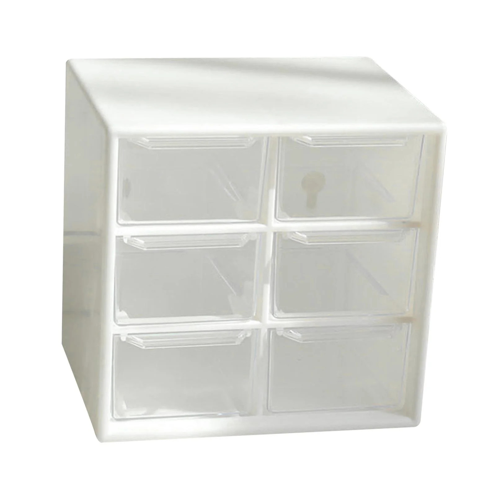 Stackable Plastic Desk Craft Small Parts 9 Drawers Organizer Containers Cabinet White | Walmart (US)
