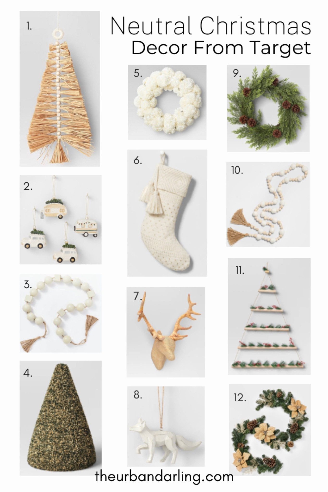 Neutral Christmas Decor From Target 

#LTKHoliday #LTKhome #LTKstyletip