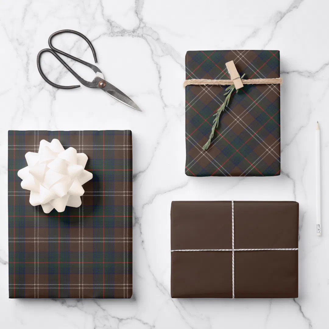 Chisholm Hunting Modern Original Scottish Tartan Wrapping Paper Sheets | Zazzle | Zazzle