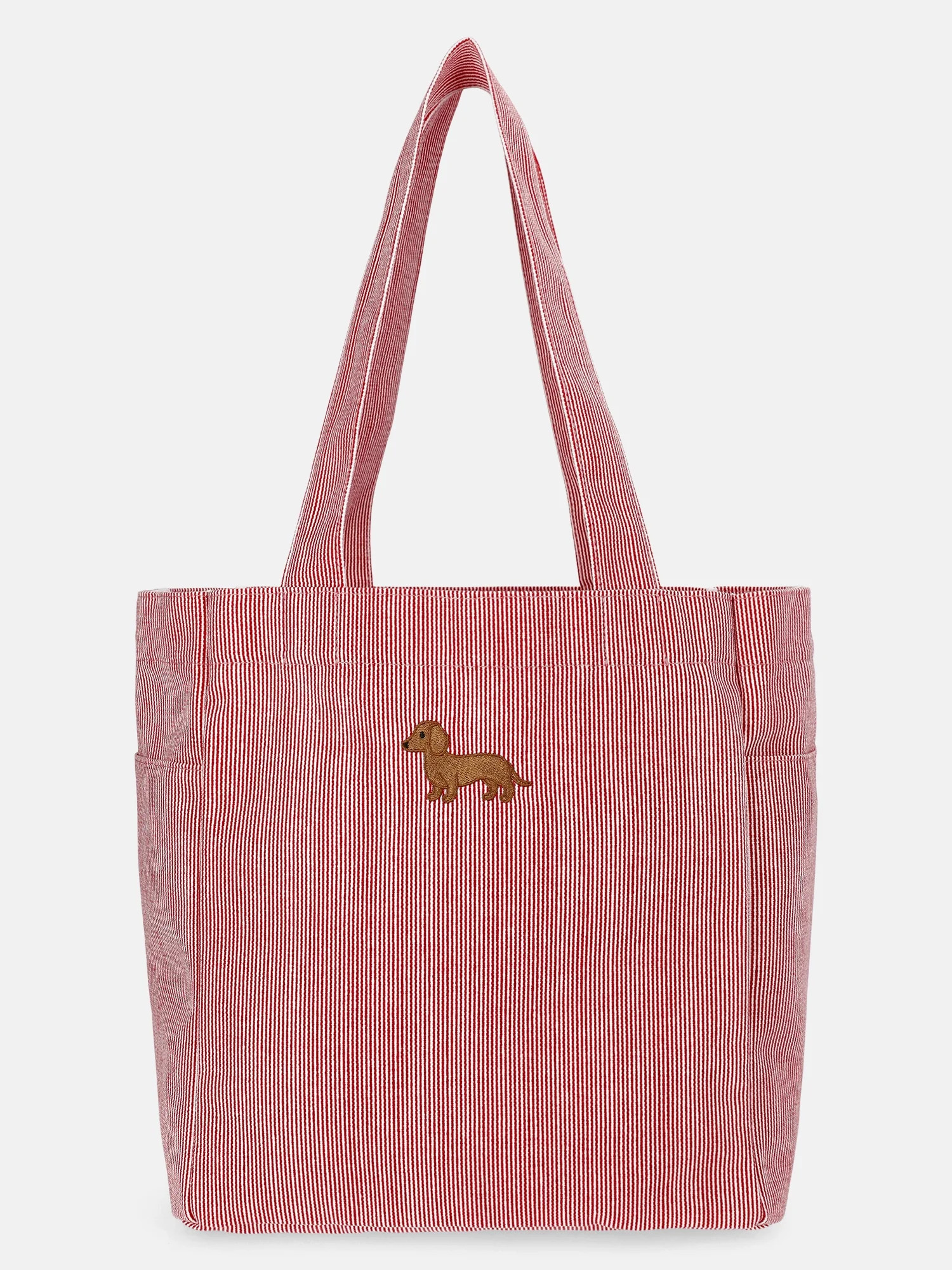 No Boundaries Women's Americana North/South Tote Bag, Red Engineer Stripe | Walmart (US)