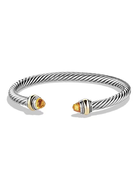 Cable Classics Bracelet With Gemstone & 14K Gold | Saks Fifth Avenue