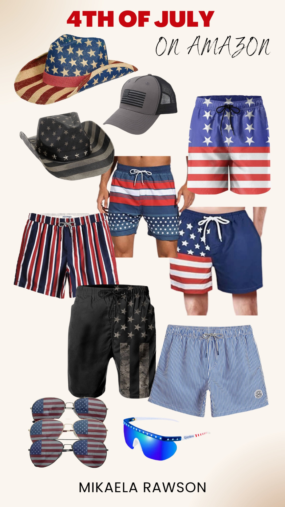 4TH OF JULY STYLE ON AMAZON FOR MEN

patriotic swim shorts for men. Cowboy cat. American sunglasses. American flag. 4th of July. Boating  

#LTKmens #LTKFind #LTKSeasonal