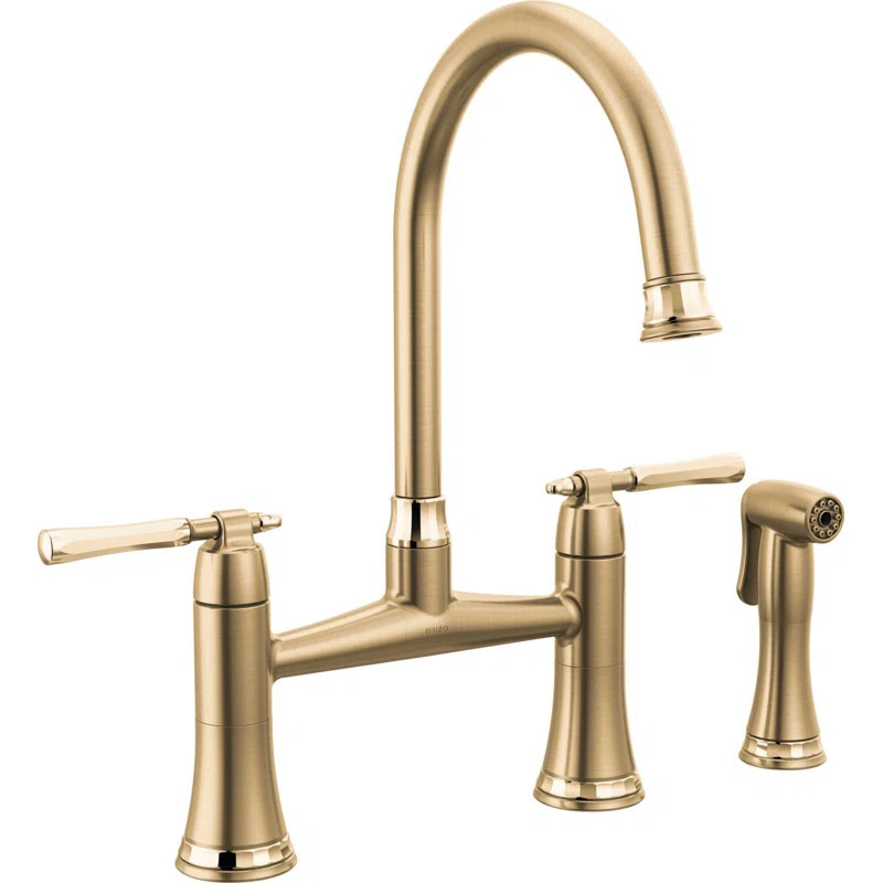 Bridge Kitchen Faucet With Side Spray | Wayfair North America