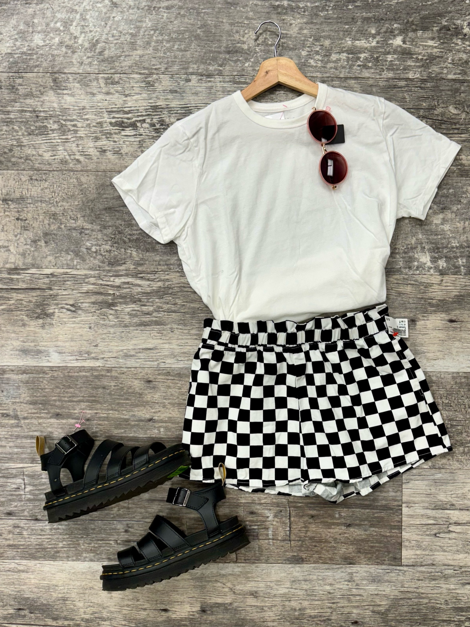 Neutrals Outfit, Business Casual, Spring Outfit, Summer Fashion, Modest Outfits, Modest Fashion, Vacation Outfit, 2024 Outfit Inspo, aesthetic outfit, Coquette Aesthetic, Soft Feminine outfit, Summer Outfit, Vacation Outfit, Dr. Martens Sandals, Checkered Shorts

#LTKMidsize #LTKU #LTKStyleTip
