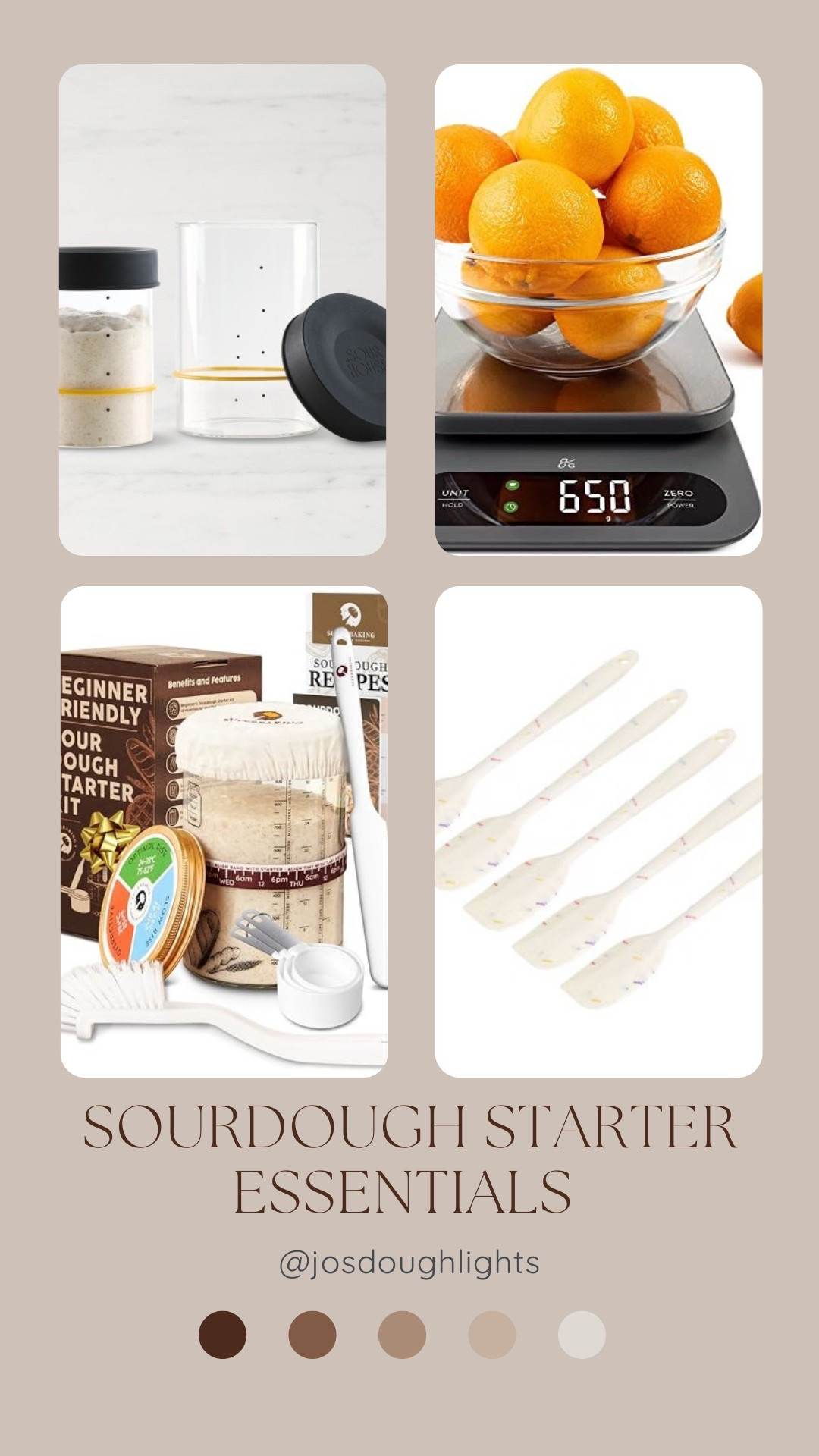 Everything you need to start (and keep!) a healthy sourdough starter—whether you’re a first-timer or getting back into the groove. From my favorite jars to the scale I can’t live without, it’s all here. Tap to shop & set yourself up for baking success! 🫙🍞💛
#sourdoughstarter #bakingessentials #ltkhome #sourdoughfromscratch #bakingtools

#LTKHome