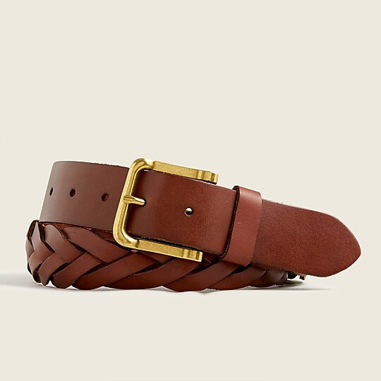 Double-braided leather belt | J. Crew US