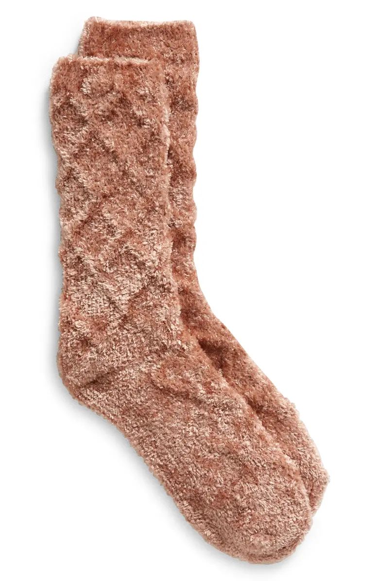 Diamond Chenille Cozy Socks | Nordstrom