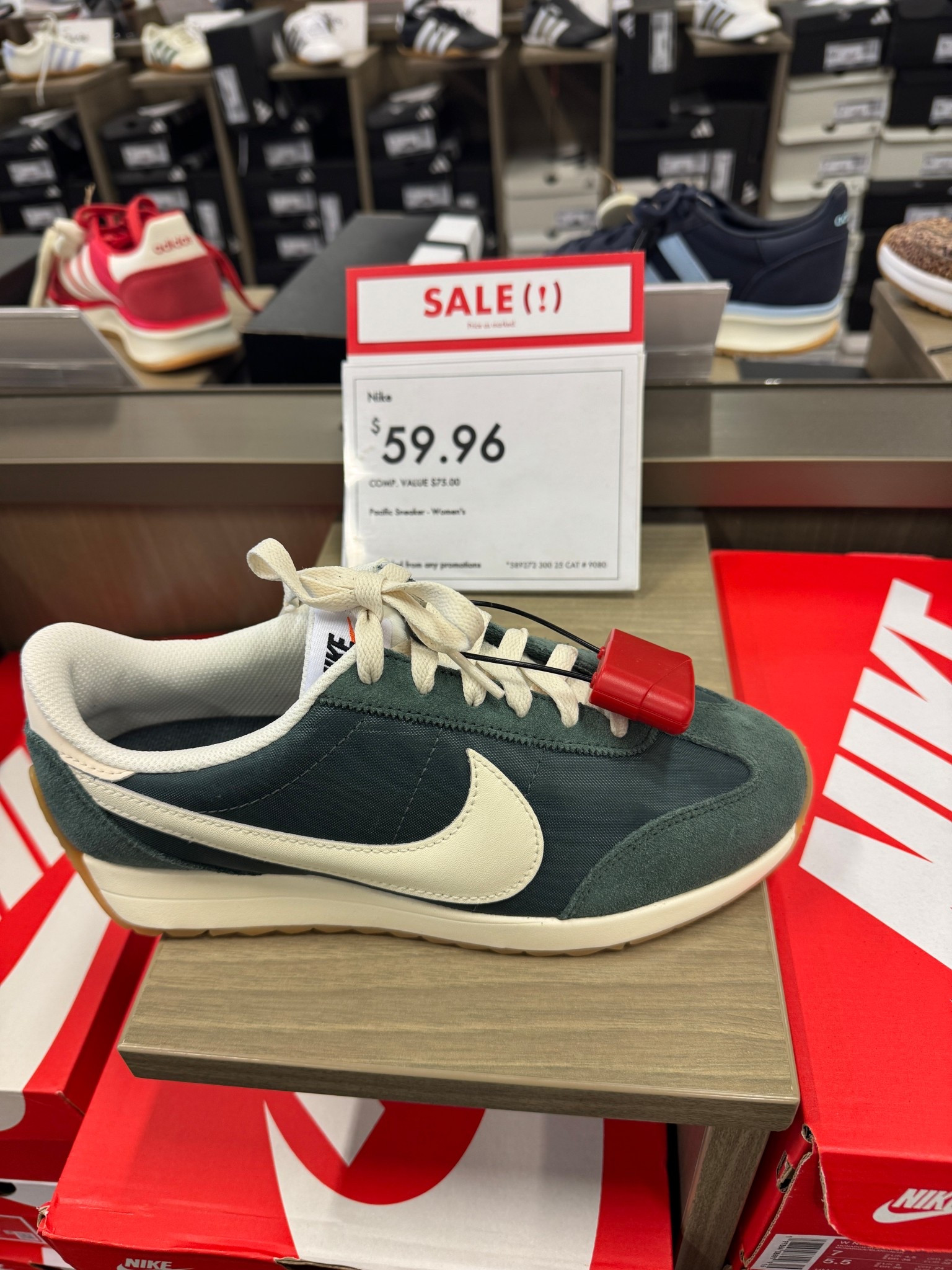 These Green Nike sneakers sold out quickly in the Nordstrom Anniversary Sale but the exact pair are available online! Size up .5 size. 

#LTKOver40 #LTKShoeCrush