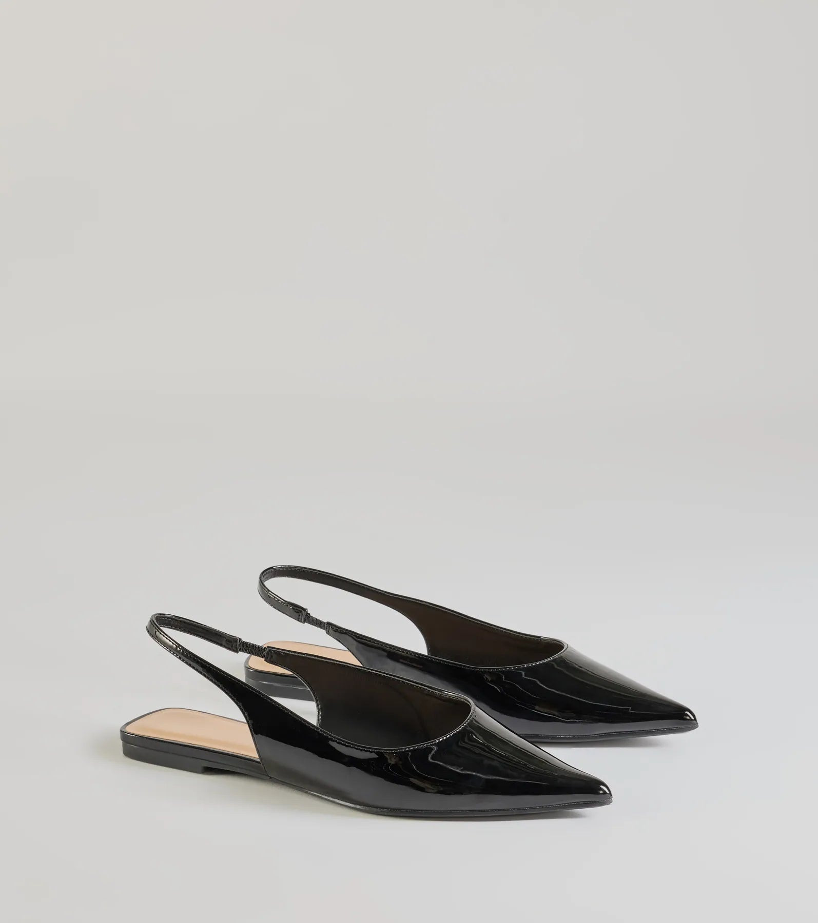 So Stunning Faux Patent Leather Pointy Flats | Windsor Stores