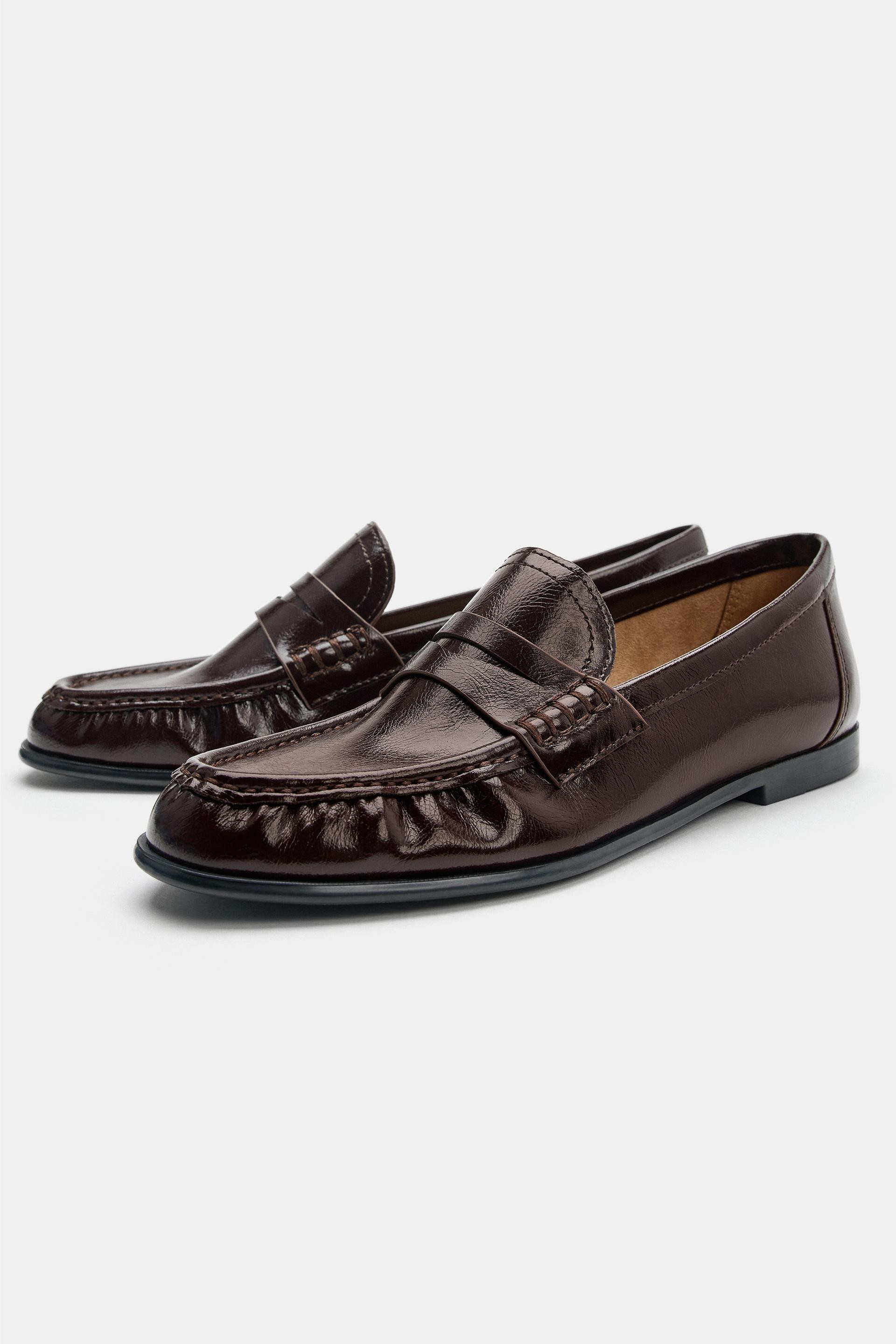 SOFT GATHERED LOAFERS | Zara UK