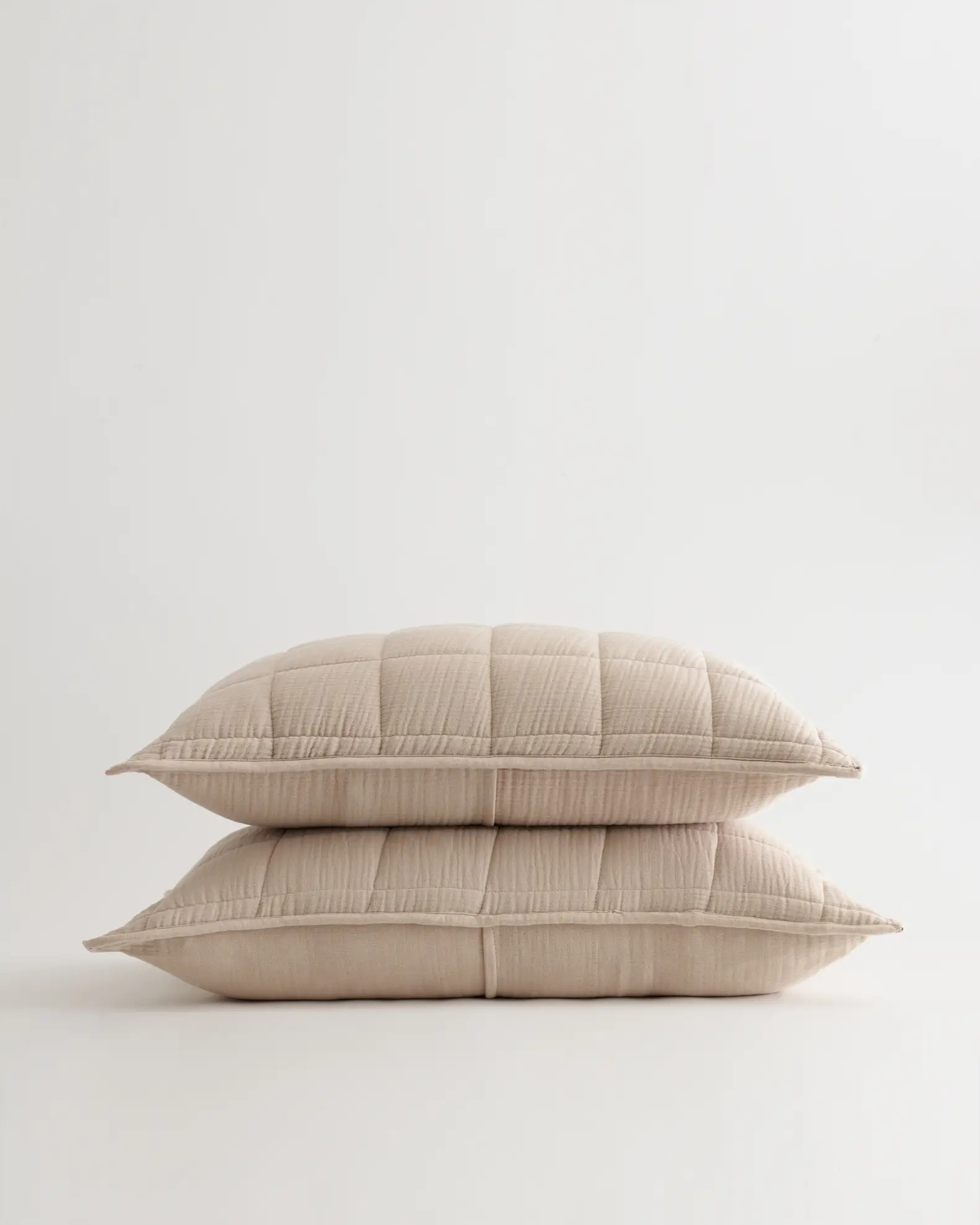 Organic Airy Gauze Box Quilt Sham Set | Quince