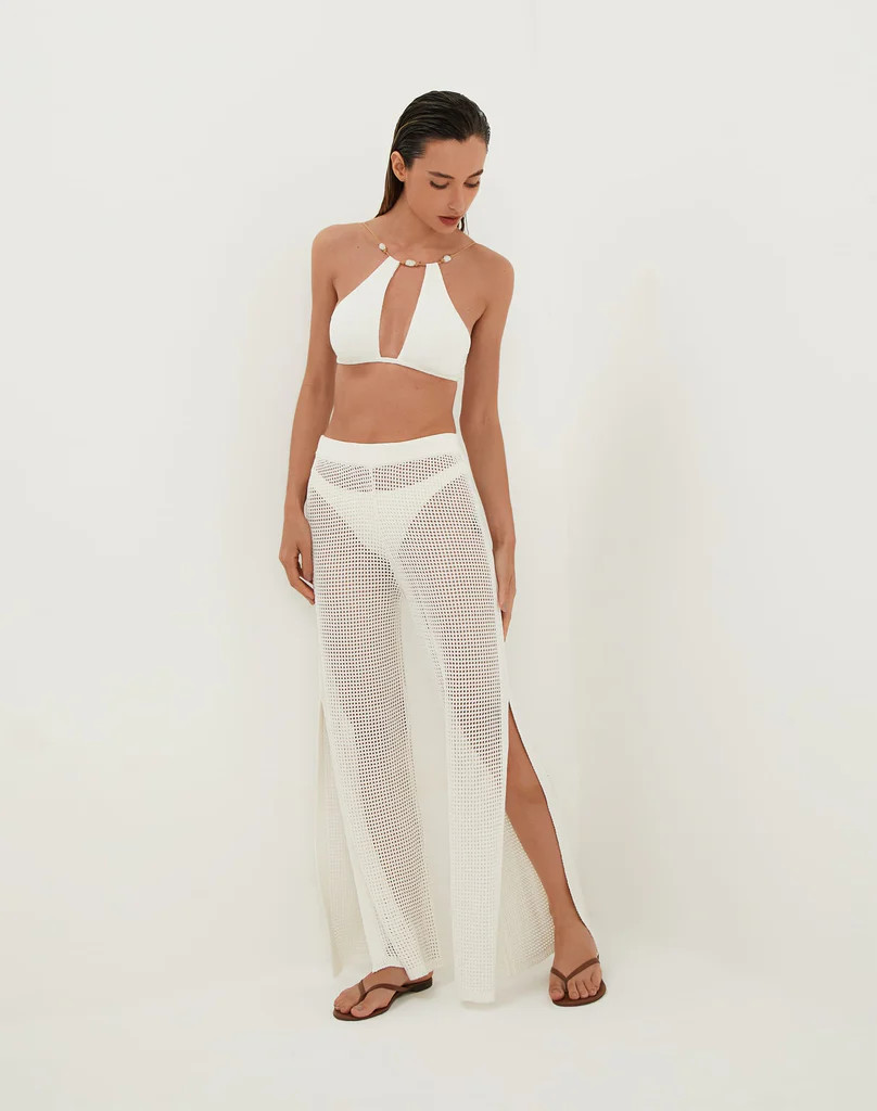 Knit Valerie Pants - Off White | ViX Swimwear