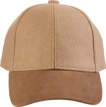 Bruno Magli Wool Blend Suede Bill Baseball Hat | Nordstromrack | Nordstrom Rack
