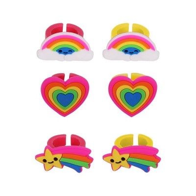 6ct Plastic Character Rings - Spritz™ | Target