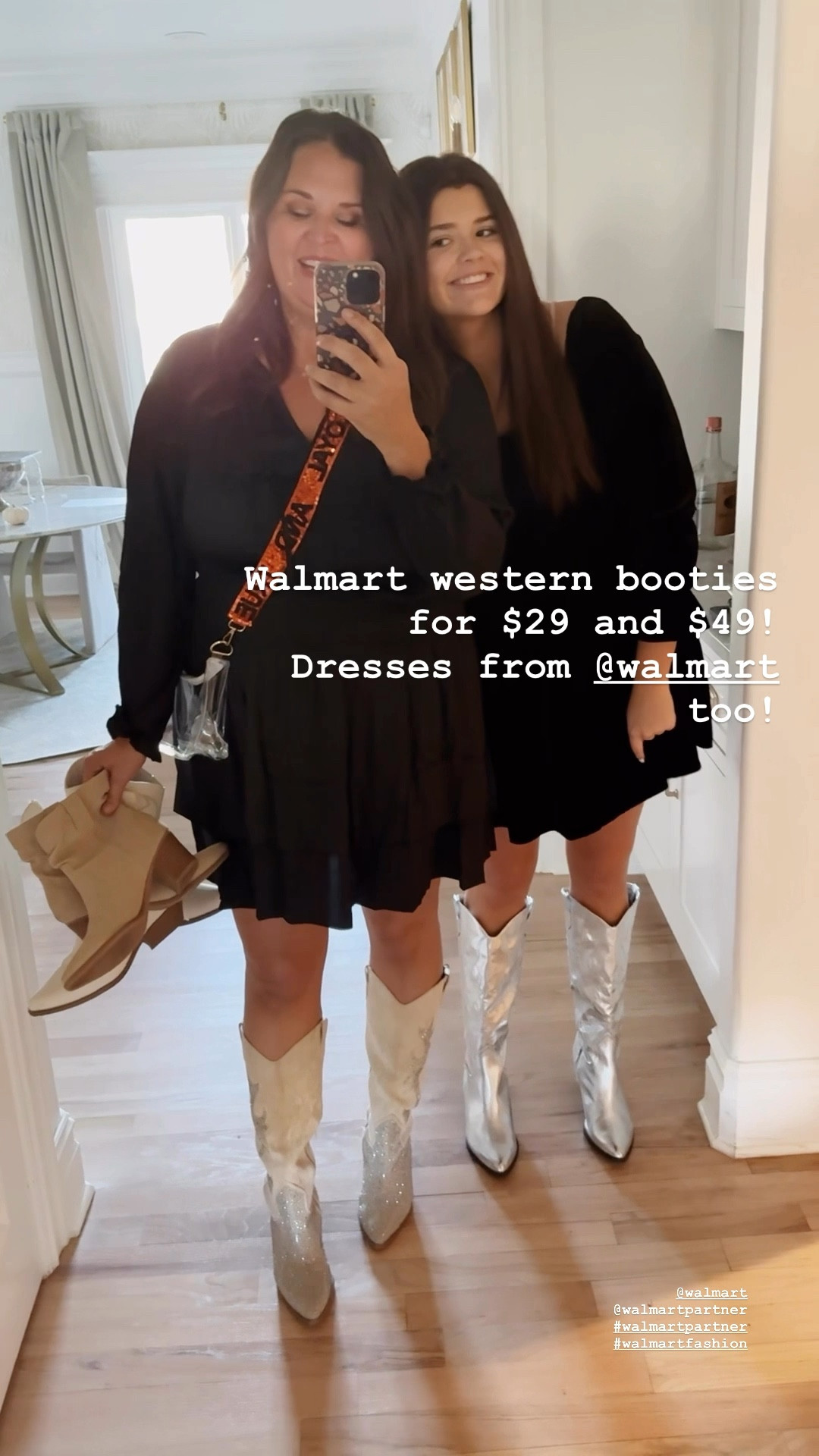 GAME DAY DRESSES AND WESTERN BOOTS ANS BOOTIES FROM @walmart @walmartfashion #walmartpartner. #walmartfashion #walmart.  These boots and booties are amazing and we can’t believe the price tag for how amazing they look - only $29 and $49.  We also have dresses that can be styled so many different ways either for game day, every day, or a night out.  All from Walmart and all affordable fashion that you will love! #teenfashion #gameday #gamedayoutfits #westernboots #boots 

#LTKVideo #LTKFindsUnder50 #LTKOver40