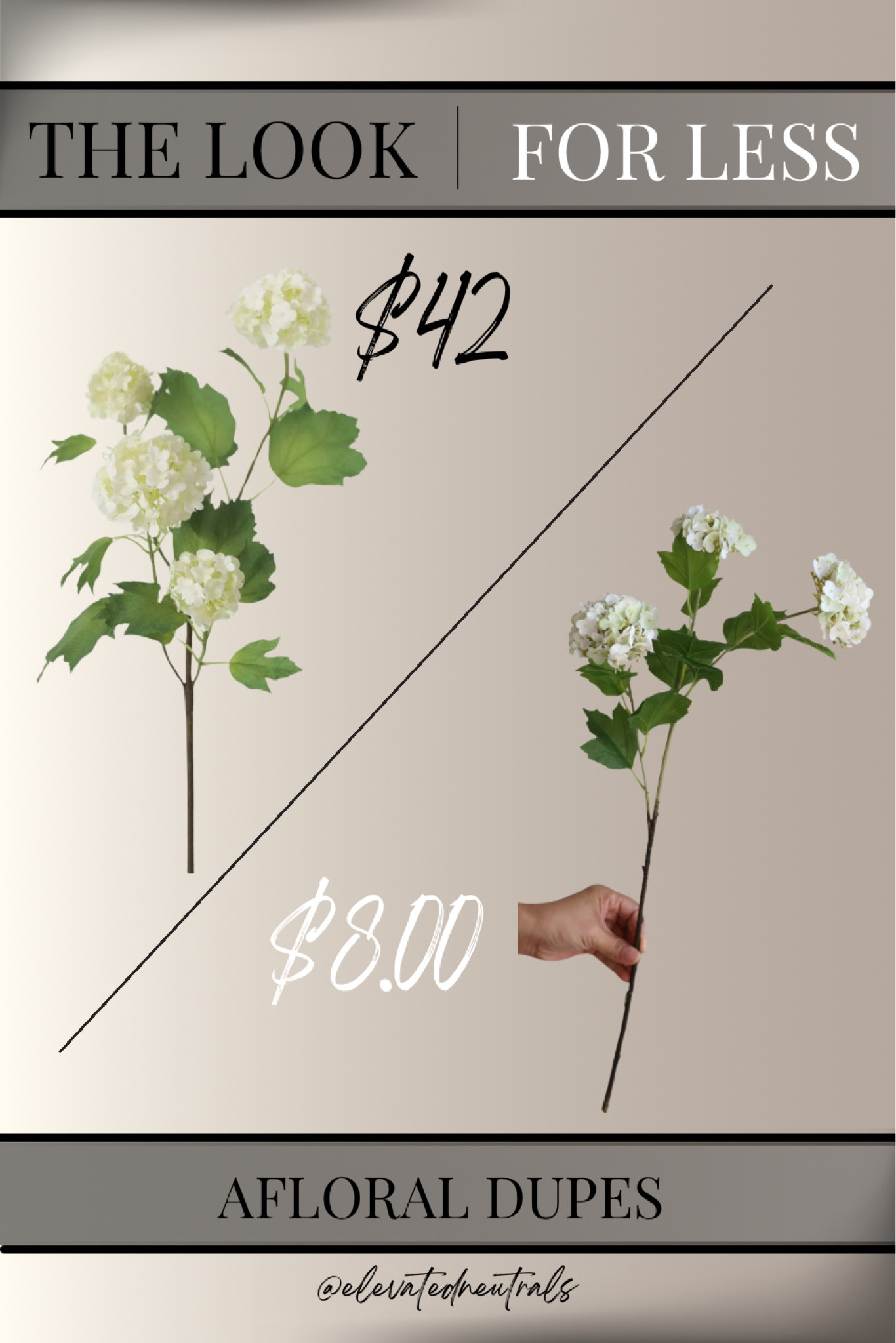 No need to overpay for these beautiful Hydrangea stems. These more affordable options are nearly identical to the Afloral flowers. All options are the perfect addition to your Spring and Summer decor.

#LTKHome #LTKSeasonal