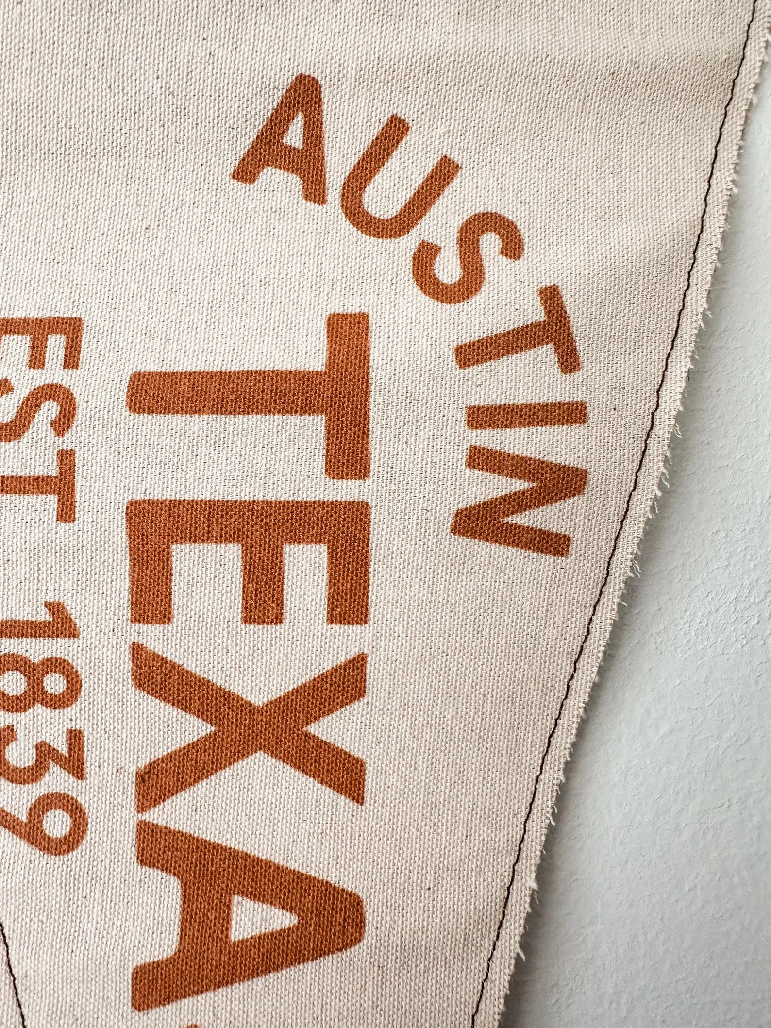 Custom Text Canvas Pennant Flag, Personalized Wall Banner - Etsy | Etsy (US)