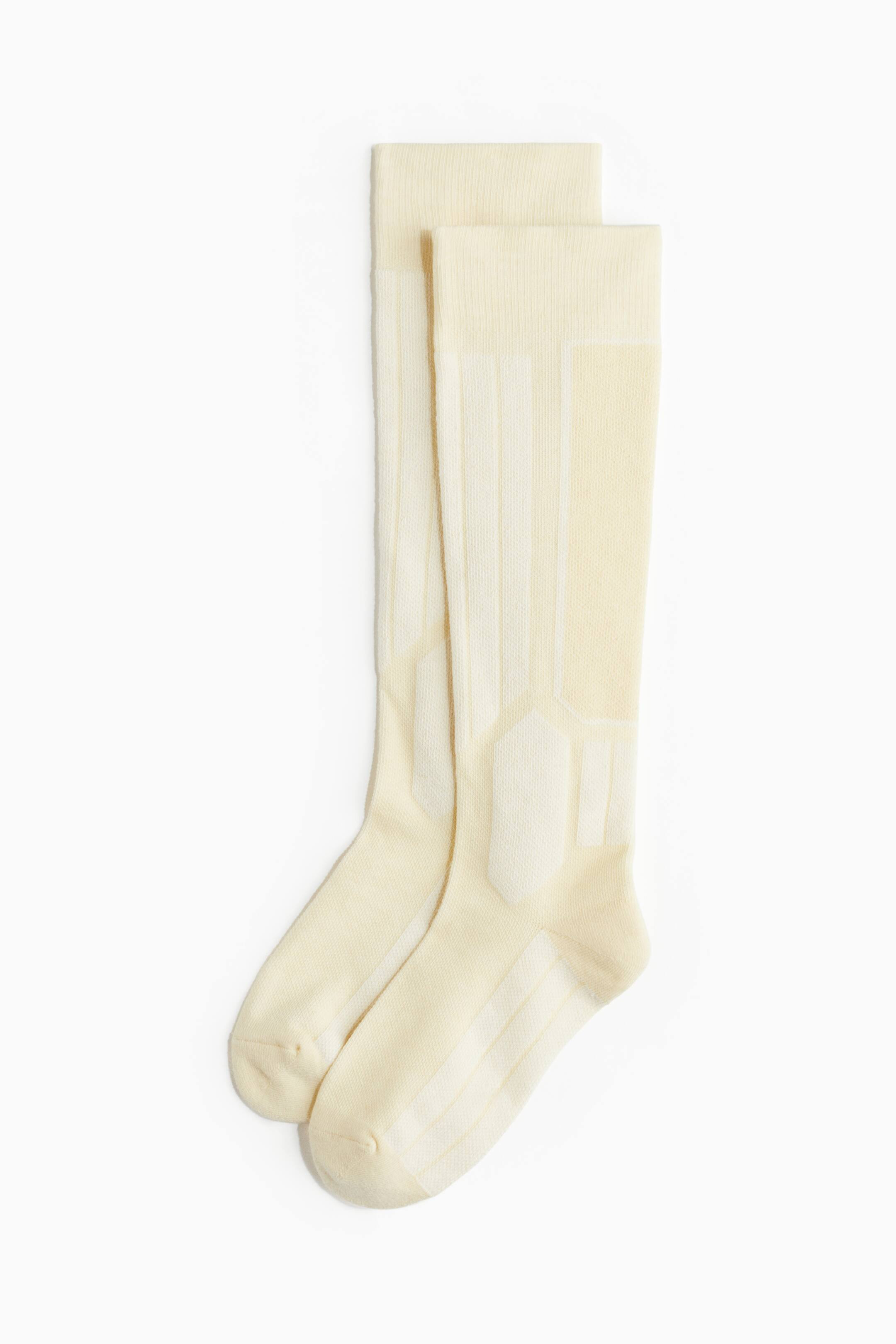 Warm ski socks in DryMove™ - Cream - Ladies | H&M GB | H&M (UK, MY, IN, SG, PH, TW, HK)