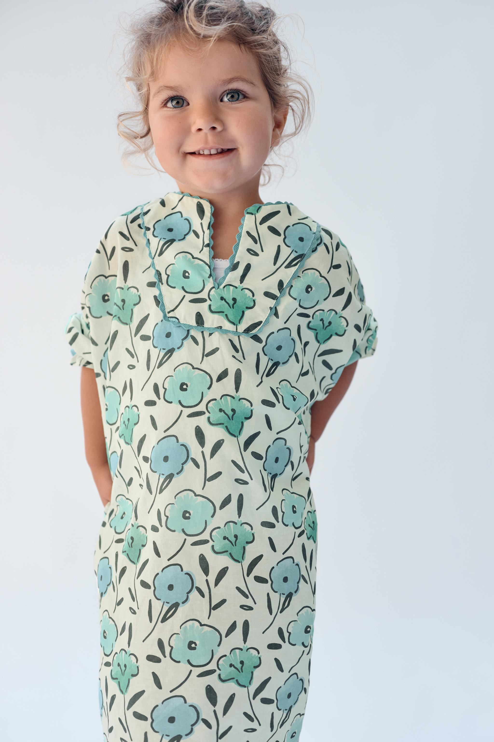 2-14 YEARS / LIMITED EDITION FLORAL PRINT CAFTAN DRESS | Zara US
