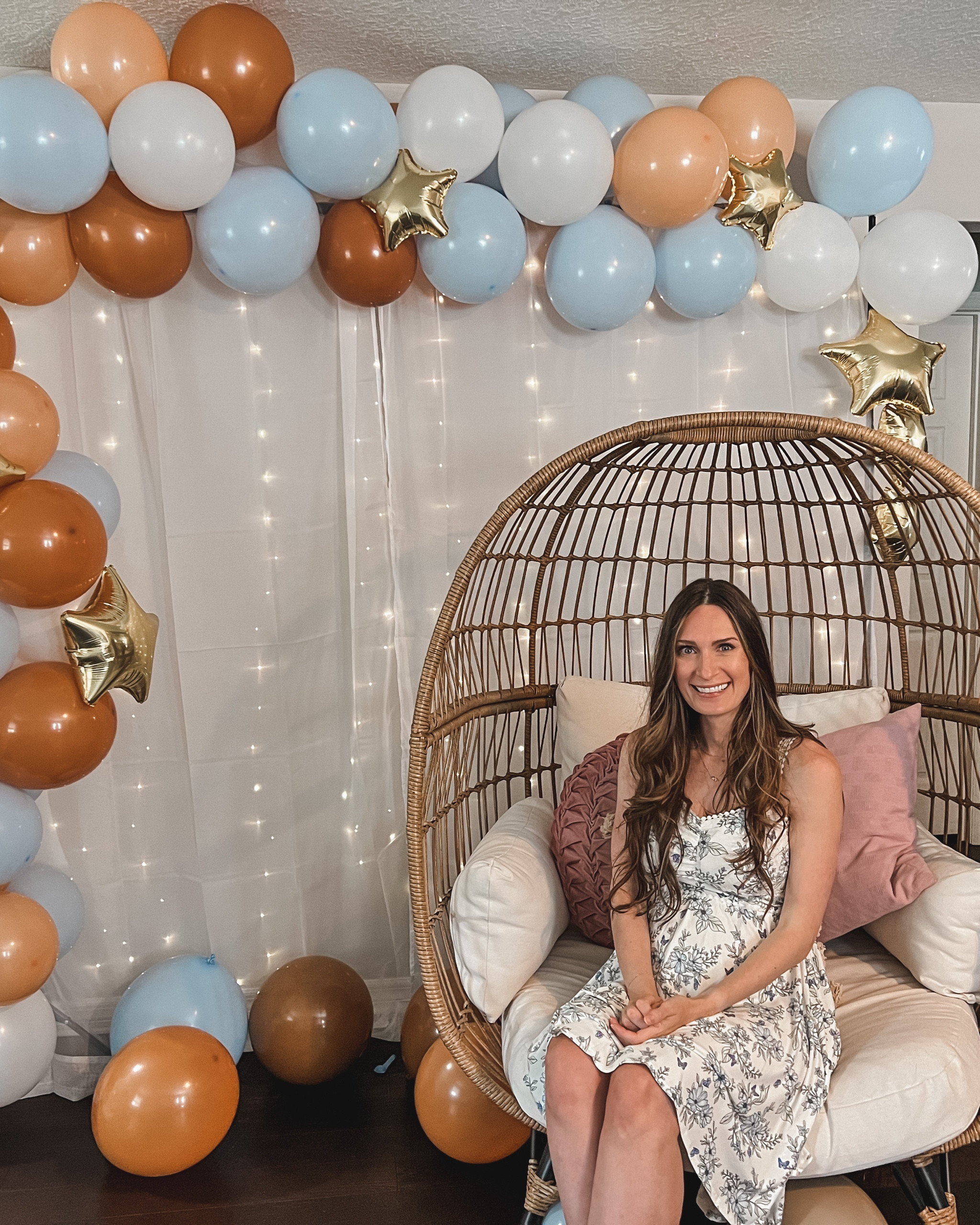 $13 blue & white floral Walmart dress I wore to my baby shower!

* dress- small, fits tts

#ltkunder20 #babyshower #babyshowerdress

#LTKbump #LTKbaby #LTKunder50