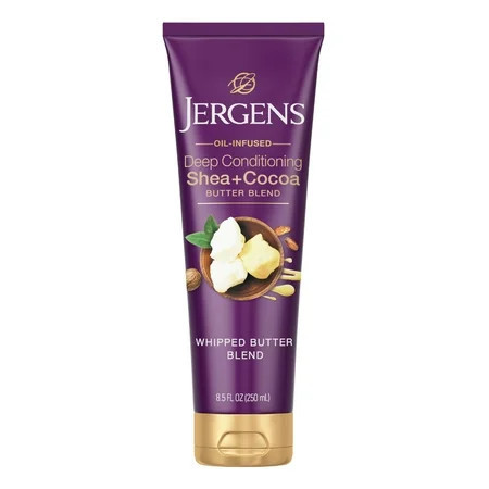 Jergens Deep Conditioning Lotion Shea + Cocoa Whipped Body Butter, Vitamin E, Dry Skin, 8.5 oz | Walmart (US)
