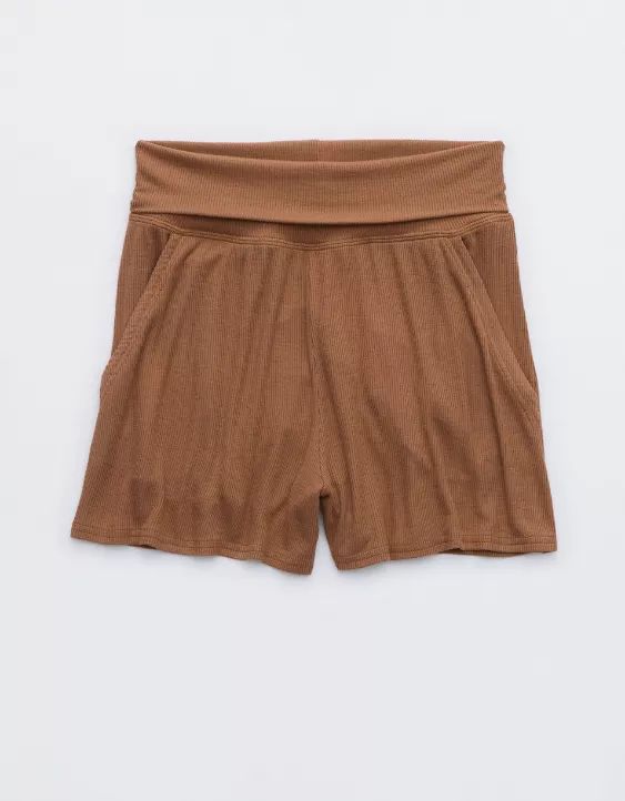 Aerie Real Soft® Ribbed Foldover Boxer | American Eagle Outfitters (US & CA)
