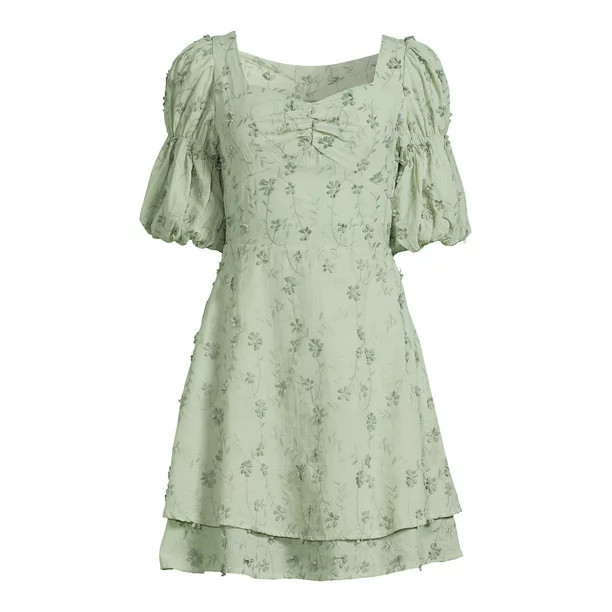 Label Rail x CheapChicFinds Women's Tiered Mini Bow Back Dress | Walmart (US)