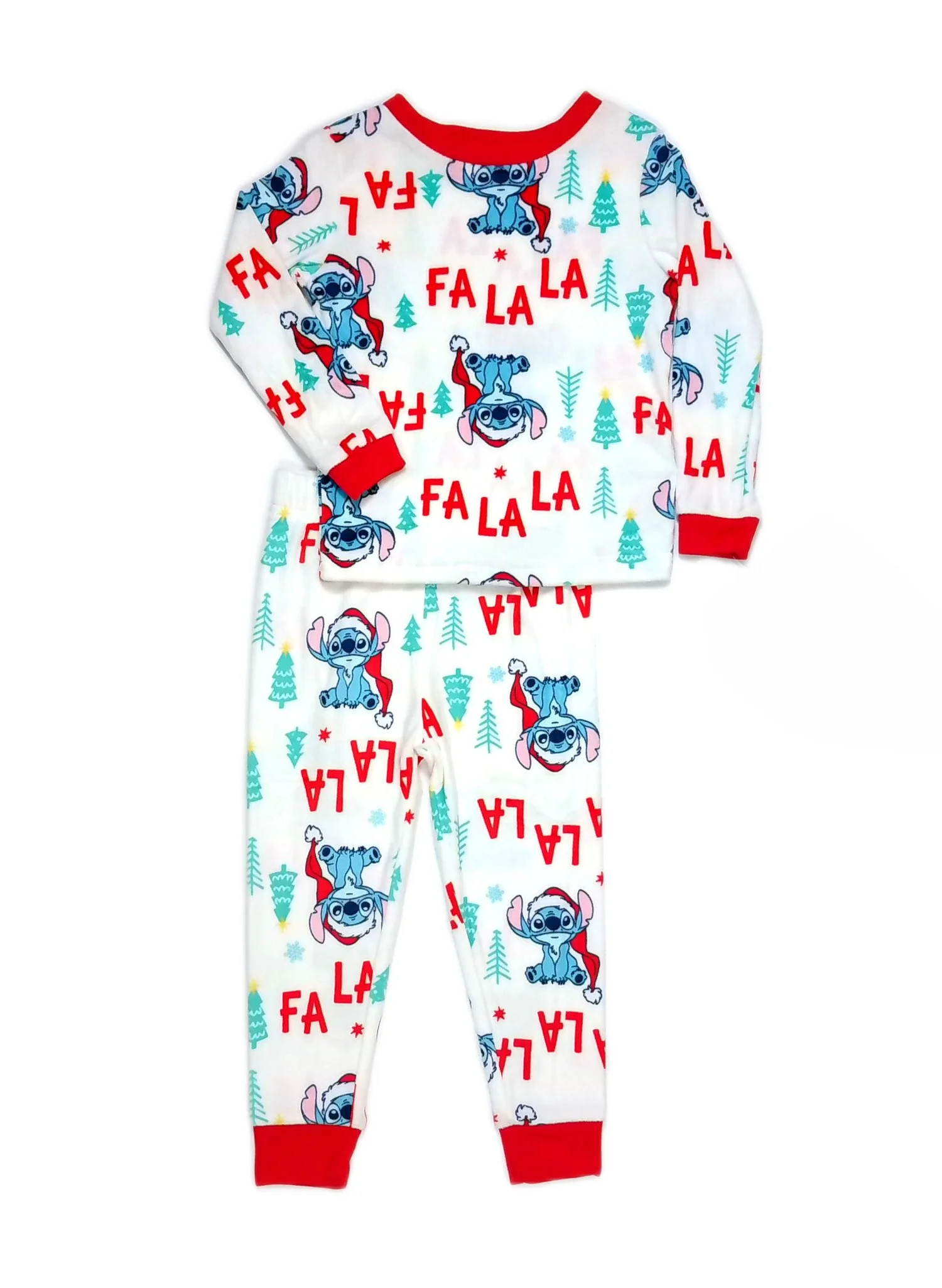 Toddler Girl's, Boy's Stitch Christmas Holiday Character Print Soft Pajama Set, Size 3T | Walmart (US)