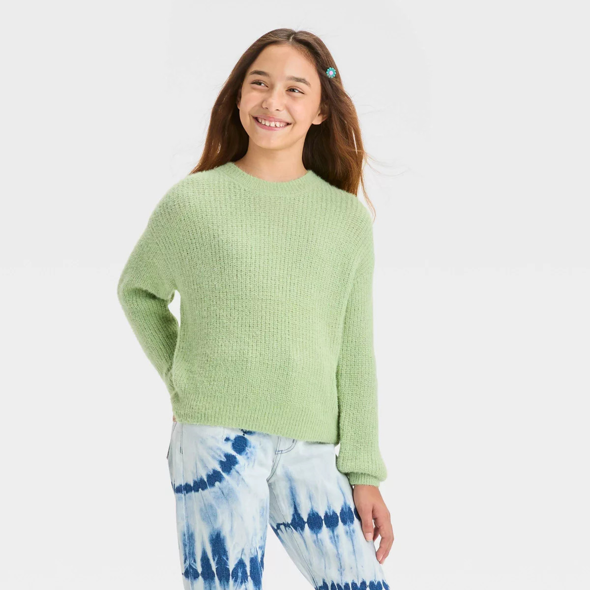 Girls' Crewneck Pullover Sweater - art class™ | Target