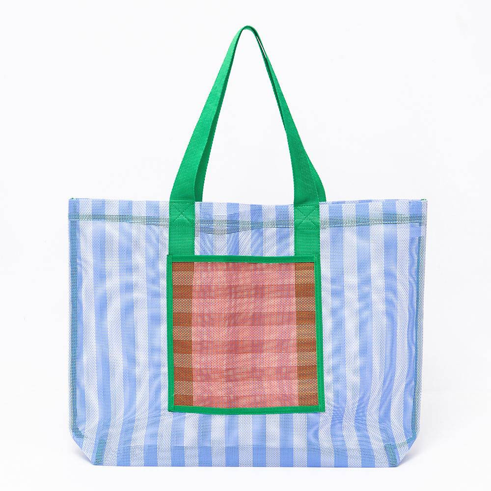 Stripe Mesh Tote Bag | Paper Source | Paper Source