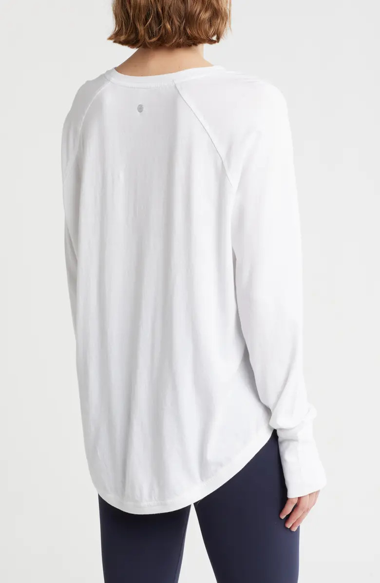 Z by Zella Vintage Wash Relaxed Long Sleeve 2.0 Tee | Nordstromrack | Nordstrom Rack