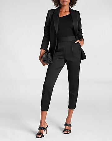 Supersoft Double Knit Pull-on Ankle Pant Suit | Express