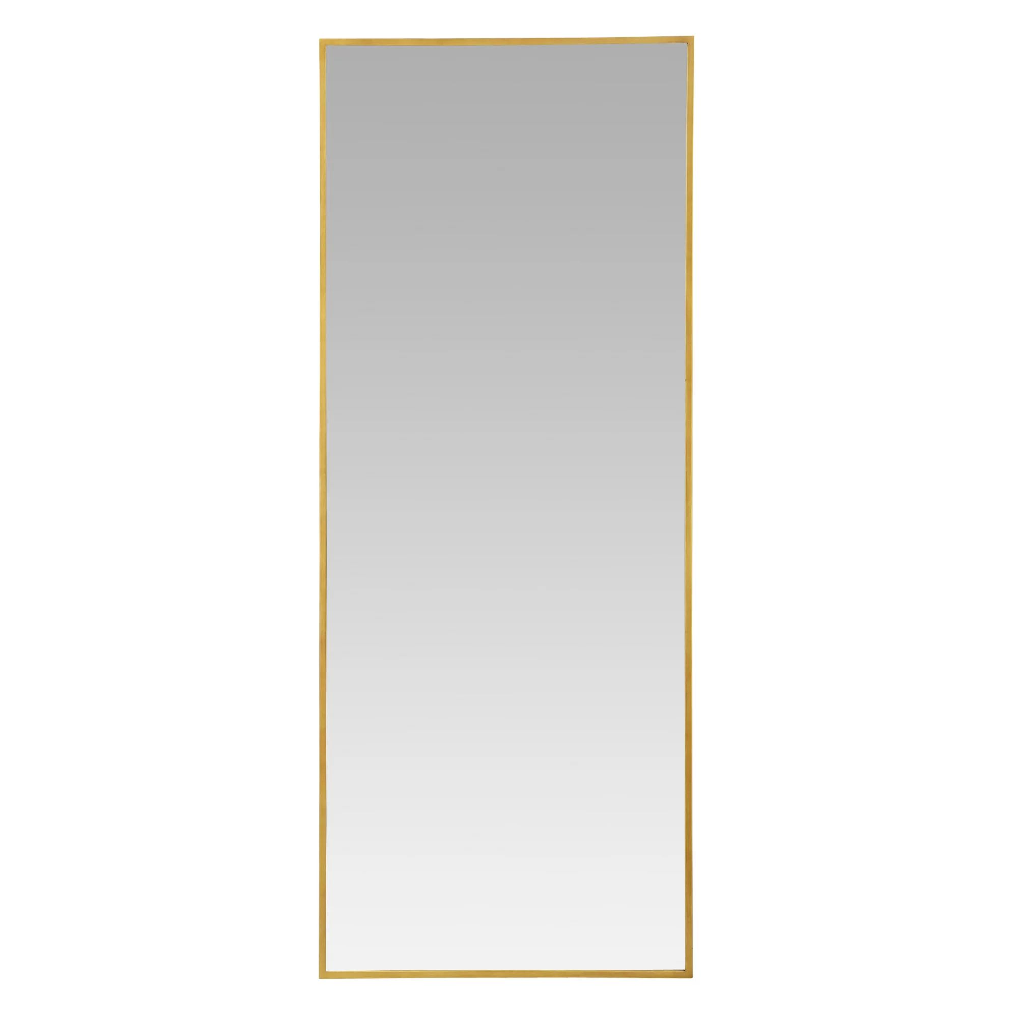 Bali Modern Minimal 70x28 Gold Leaner Mirror by Aspire Home Accents | Walmart (US)