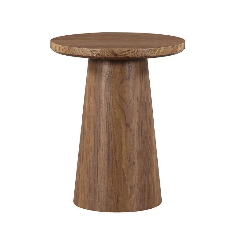 Better Homes & Gardens Ashby Pedestal End Table, Walnut Finish | Walmart (US)
