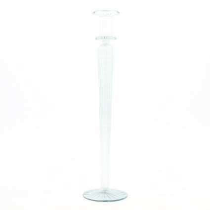 Blue Athena Glass Candle Holder 34x8cm | TK Maxx
